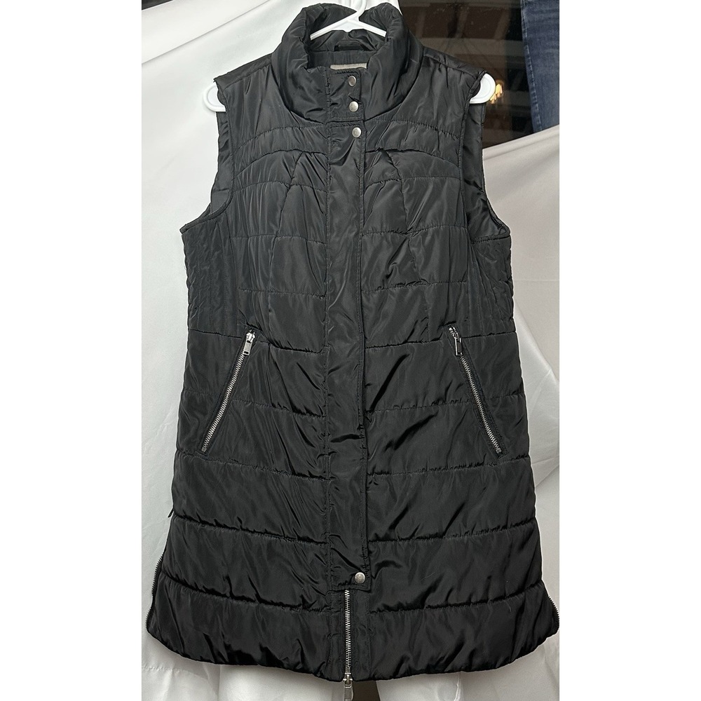 MAURICES Quilted Puffer Vest Women's XL Black Lightweight Zip Casual